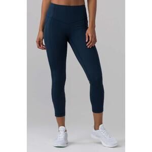 Lululemon Leggings Women's Size 8 Jade All The Right Places Crop Il 23” Green